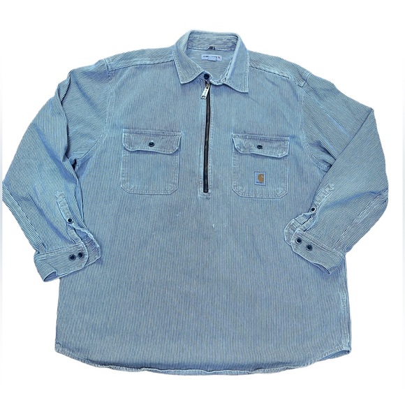 Carhartt Other - Carhartt Hickory Striped Chore Workwear Shirt